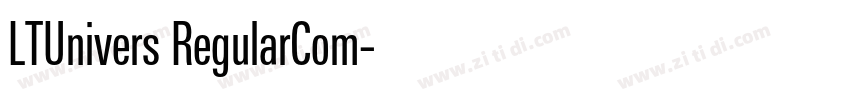 LTUnivers RegularCom字体转换